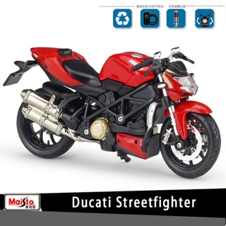 โมเดลรถจักรยานยนต์ Meritor Maisto Ducati DUCAT Streetfighter Authorized Alloy ขนาด 1:18 เหมาะกับของขวัญวันเกิด ของเล่นสําหรับเด็ก