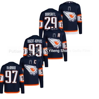 เสื้อกีฬาแขนสั้น ลายทีม Nhl Hockey Jersey Oilersey 27 Lucic 99 Gretzky 97 Mcdavid Jersey สําหรับผู้ชาย