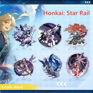 Honkai: ของตกแต่งอะคริลิค รูปตัวละคร Star Rail March 7th Game Honkai Star Rail สําหรับตั้งโต๊ะ