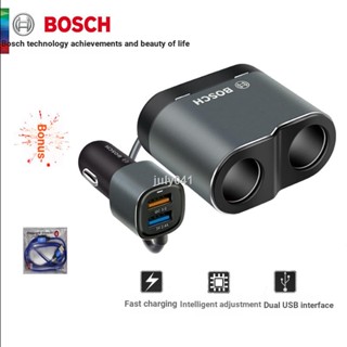 Bosch BOSCH ที่ชาร์จในรถยนต์ สําหรับที่จุดบุหรี่สองช่อง QC30 Dual USB PS500