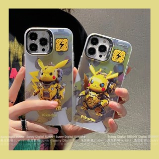 เคสโทรศัพท์มือถือแบบแข็ง กันกระแทก ลายการ์ตูนปิกาจู โปเกม่อน สําหรับ iphone 14 13 11 12 pro max