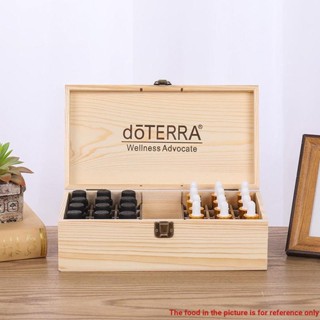 ❈Doterra doterra กล่องไม้เก็บน้ํามันหอมระเหย 25 ช่อง 24+1 ช่อง