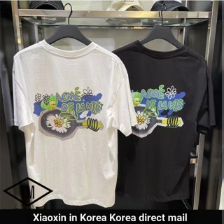 [พร้อมส่ง] เสื้อยืดลําลอง แขนสั้น คอกลม พิมพ์ลายการ์ตูนดอกเดซี่ ADLV แฟชั่นฤดูร้อน สไตล์เกาหลี สําหรับผู้ชาย และผู้หญิง 2022