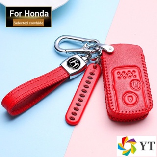 เคสกุญแจรีโมทรถยนต์ แบบหนัง สําหรับ Honda HRV cb400 k8 k6 FIT CRV HRV CRV5