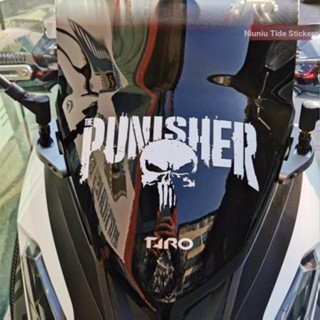 สติกเกอร์ ลาย Marvel Punisher 300 ดัดแปลง สําหรับติดตกแต่งรถยนต์ รถจักรยานยนต์