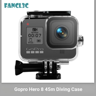 เคสกล้อง Gopro Hero 8 กันน้ํา 45 ม. 45 ม. อุปกรณ์เสริม สําหรับกล้อง gopro8