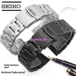 สายนาฬิกาข้อมือ Seiko สําหรับผู้ชาย สายนาฬิกาข้อมือสเตนเลส 5 ตัว 18 20 22 ม. 0705