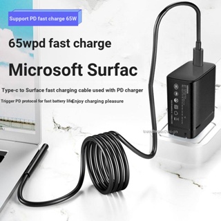 อะแดปเตอร์ชาร์จแม่เหล็ก 65W สําหรับโน้ตบุ๊ก Microsoft Surface Gallium Nitride Charger pro8 5 6 7 go