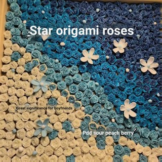 [Colorful Star Origami] ดาวโอริกามิ ไล่โทนสี หลากสีสัน ของขวัญวันเกิด สําหรับคู่รัก DIY