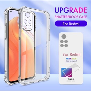 เคสโทรศัพท์มือถือ ซิลิโคนใส กันกระแทก สําหรับ Redmi Note 12 Pro Note 9 10 11 12 Pro + 5G 12s 11s 10s 11T 10T 5G