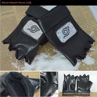 ถุงมือหนัง ลายโลโก้การ์ตูนนารูโตะ Kakashi Konoha พร็อพสําหรับขี่จักรยาน