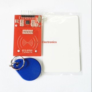 Mfrc-522 RC522 RFID ชุดอุปกรณ์การเรียนรู้ RFID IC Card โมดูลเหนี่ยวนําฟรี S50 พวงกุญแจการ์ด Fudan