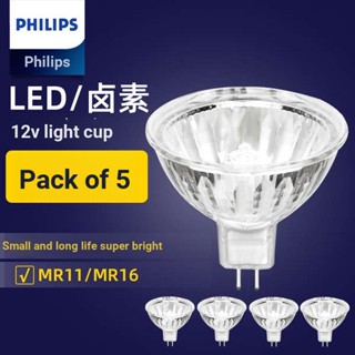 Philips หลอดไฟฮาโลเจน 12v MR16 3w5w ควอตซ์ 4 ดวง 20 35 50W