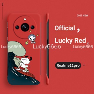 Realme11pro + เคสโทรศัพท์ realme 11 Pro + เคสป้องกัน แบบครึ่งแพ็ค ลายการ์ตูน ไร้ขอบ