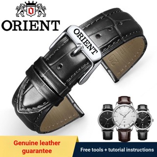 Orient/oriental สายนาฬิกาข้อมือ สายหนัง ทรงสี่เหลี่ยมผืนผ้า หัวเข็มขัด 20 ชิ้น สําหรับผู้ชาย และผู้หญิง