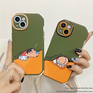 [เคสโทรศัพท์มือถือ กันกระแทก ลายการ์ตูนชินจัง สําหรับ iPhone14pro 13 12 pro max 11