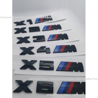 สติกเกอร์โลโก้ BMW M X2M X1M X3M X4M X5M X6M M5 สําหรับติดท้ายรถยนต์