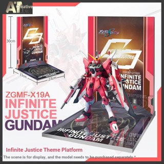 โมเดลฟิกเกอร์แพลตฟอร์ม GUNDAM MG R Soul HG Infinite Justice GUNDAM สําหรับเก็บสะสม