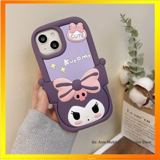 เคสโทรศัพท์มือถือ ซิลิโคน กันกระแทก ลายการ์ตูนคุโรมิน่ารัก สําหรับ Iphone 14promax 13PRO 11 12pro