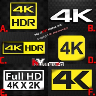 สติกเกอร์โลหะ 4K HDR FHD HD สําหรับติดตกแต่งหน้าจอทีวี โฮมเธียเตอร์ โทรศัพท์มือถือ 2023