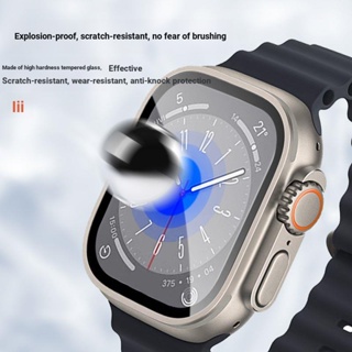 เคสนาฬิกาข้อมือ ฟิล์มป้องกันรอย สําหรับ Applewatch [เปลี่ยนเป็น Ultra] iwatchs8 s7 AppleWatch6 5 4 3