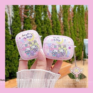 เคสหูฟัง ซิลิโคน กันกระแทก ลายการ์ตูนเซเลอร์มูน เมโลดี้ สําหรับ airpods 3 2 pro