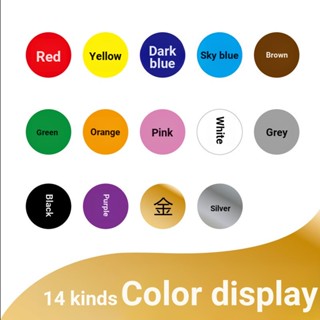 {Dot Sticker} สติกเกอร์ฉลาก ทรงกลม ลายจุด มีกาวในตัว สําหรับติดตกแต่ง