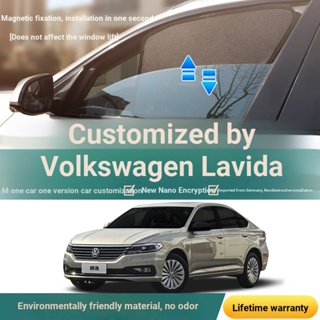 ((สั่งหมายเหตุ โมเดลรถยนต์ และปี) Volkswagen New Lavida PLUS ม่านบังแดดหน้าต่างรถยนต์ ฉนวนกันความร้อน 20-23 ตาข่ายดูดแม่เหล็กหน้าต่าง