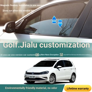 ((หมายเหตุการสั่งซื้อ สําหรับรถยนต์ โมเดล และปี) Volkswagen Golf Car Travel Dedicated ม่านบังแดดหน้าต่างรถยนต์ ฉนวนกันความร้อน ฉนวนกันความร้อน ตาข่ายหน้าจอ แม็กหน้าต่าง