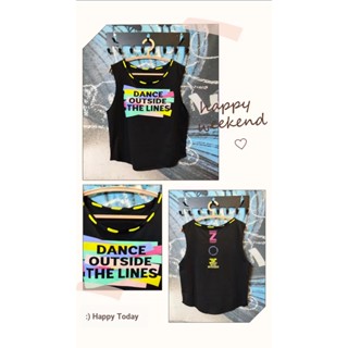 Zumba zumba ZW เสื้อกล้าม ผ้าฝ้ายแท้ แขนกุด คืนเงินได้ สําหรับเต้นรํา ฟิตเนส DIY