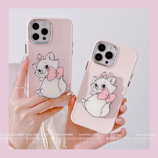 เคสโทรศัพท์มือถือ กันกระแทก ลายแมว Mary Disney พร้อมขาตั้ง สําหรับ iphone 15 14 13 11 12 pro max