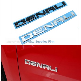 สติกเกอร์โลโก้ตัวอักษรภาษาอังกฤษ DENALI สําหรับ Chevrolet GMC Pickup DENALI