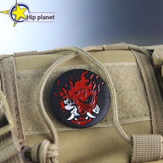 Ghost Flame Ghost Face Demon แผ่นแปะตีนตุ๊กแก 3D สําหรับตกแต่งเสื้อแจ็กเก็ตยีน กระเป๋าเป้สะพายหลัง