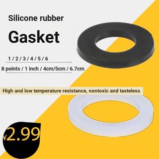 ปะเก็นยางซิลิโคน 4 จุด ปะเก็นยาง 6 จุด แหวนซีลเครื่องทําน้ําอุ่นท่อน้ําก๊อกน้ําท่อ 3.3 ซม. ปะเก็นแบน