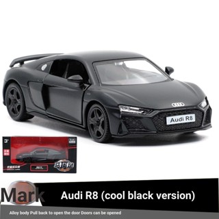 Yufeng RMZ AUDI AUDI R8 โมเดลรถสปอร์ตอัลลอย 1: 36 สีดํา สําหรับเด็กผู้ชาย