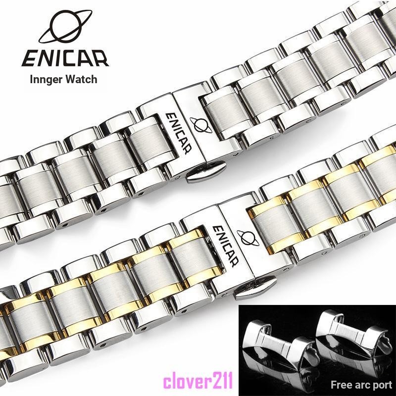 [เครื่องมือฟรี 999] Enicar Enicar Red Card Series 1165/50/358MaAZ 168/50/355GZ สายนาฬิกาสแตนเลสชาย