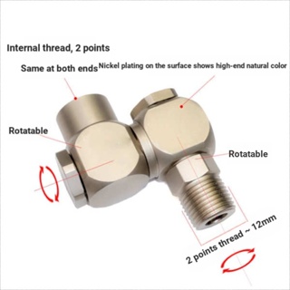 อะแดปเตอร์เชื่อมต่อนิวเมติก หมุนได้ 360 องศา 2 จุด ป้องกันการพันกัน