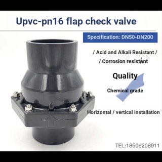 Upvc วาล์วพลาสติก pvc เกรดเคมี สําหรับตรวจสอบกรดอัลก้า