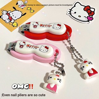 [honeyGIRL] กรรไกรตัดเล็บ ลาย Hello Kitty น่ารัก สร้างสรรค์ แบบพกพา ขนาดเล็ก สําหรับเด็กผู้หญิง