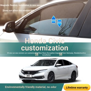 ม่านบังแดดหน้าต่างรถยนต์ ฉนวนกันความร้อน 16-21 สไตล์ สําหรับ Honda Civic Tenth Generation