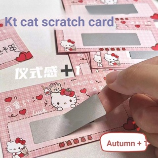  สติกเกอร์การ์ดขูดขีด ลาย Sanrio Mini Tanabata hellokitty โฮมเมด diy สําหรับงานวันเกิด