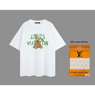 ใหม่ Louis Vuitto เสื้อยืดแขนสั้น ใส่สบาย สําหรับผู้ชาย และผู้หญิง