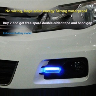 ไฟตัดหมอก led พลังงานแสงอาทิตย์ แบบไม่มีสาย สไตล์จีน สําหรับตกแต่งรถยนต์