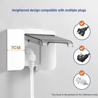 แผงสวิตช์ซ็อกเก็ต ป้องกันน้ํากระเซ็น แบบ 86 เพิ่มความสูง สําหรับห้องน้ํา