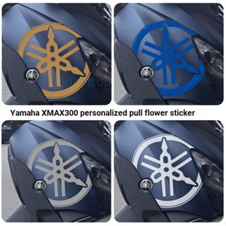 สติกเกอร์ ลายดอกไม้ ดัดแปลง สําหรับติดตกแต่งรถยนต์ Yamaha XMAX300