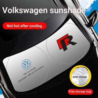 ม่านบังแดด มีฉนวนกันความร้อน ด้านหน้า สําหรับรถยนต์ volkswagen