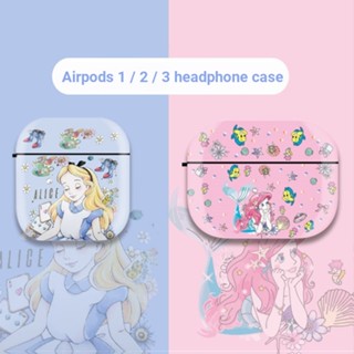 Disney เคสหูฟัง ลายการ์ตูนเจ้าหญิงดิสนีย์ อลิซ ในวันเดอร์แลนด์ สําหรับ Airpods pro 2