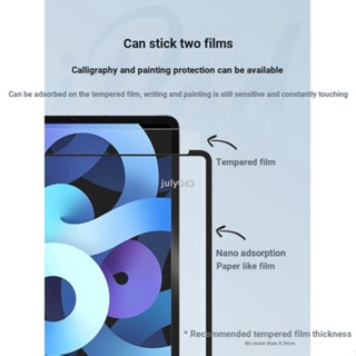 Xingfei ฟิล์มสติกเกอร์นาโน ผิวด้าน ซึมซับได้ดี ถอดออกได้ สําหรับแท็บเล็ต Apple iPad Air5 Pro11 12.9 นิ้ว 10.2 iPad 78910 รุ่น 4