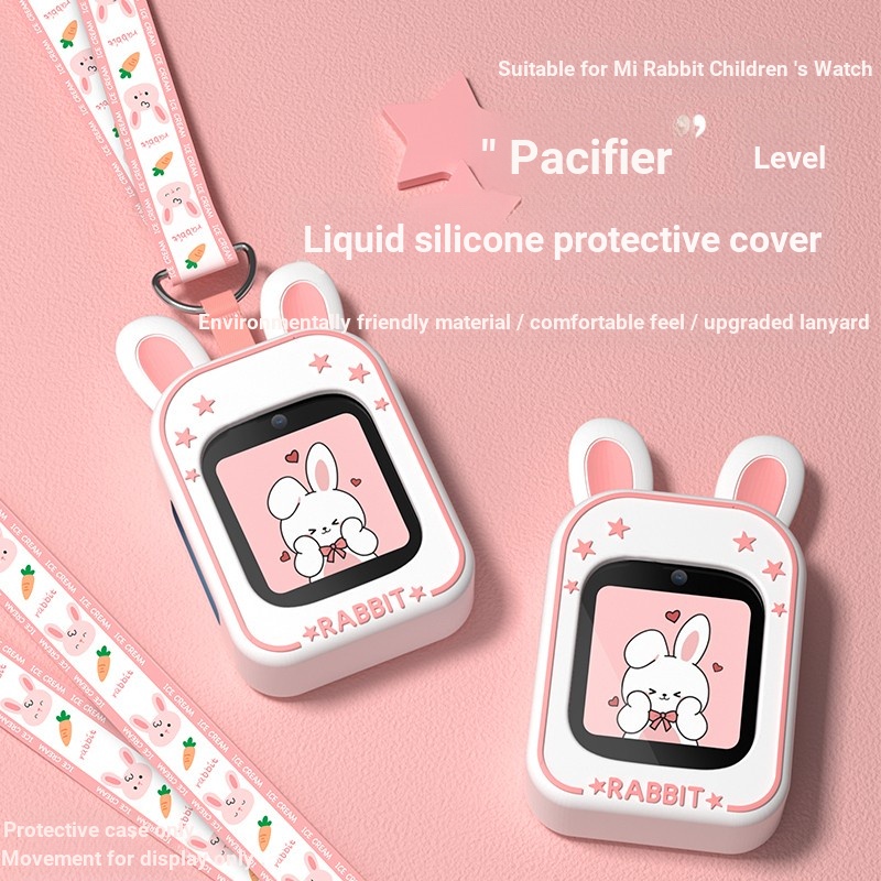 เคสโทรศัพท์มือถือ ลายการ์ตูนกระต่าย พร้อมสายคล้องคอ สําหรับ Xiaomi Mi Rabbit 4 5 6C 6 6X 4 5X Xiaoxu