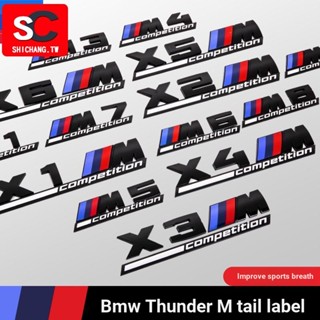 สติกเกอร์ติดตกแต่งด้านข้างรถยนต์ สีดํา สําหรับ Bmw X3M Standard 5 Series Sports Standard M Tail Standard Side Standard 3 Series X1 X4 X5 Thunder Version